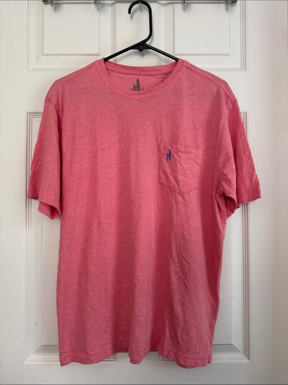 Johnnie O Men's Pink Short-Sleeve Pocket Tee